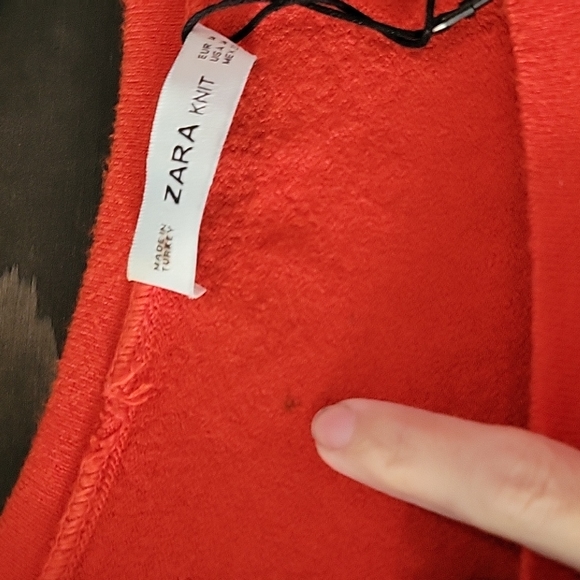 Zara 80s retro orange sweater Medium - Picture 5 of 9